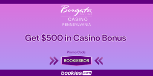 Borgata Casino PA Bonus Code BOOKIESBOR: $500 Deposit Match – March 16, 2026