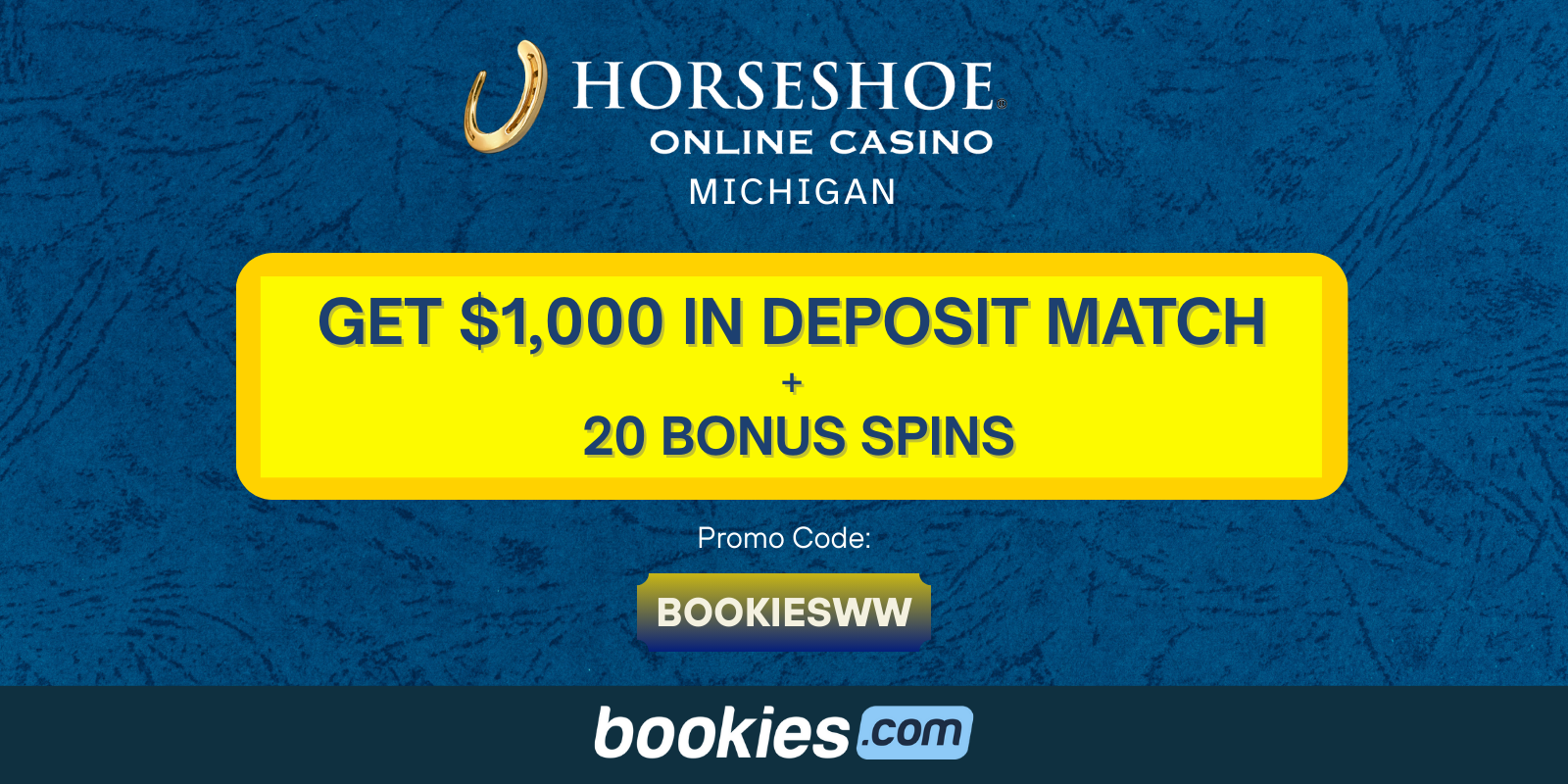 Horseshoe Online Casino Michigan Bonus Code BOOKIESWW {{