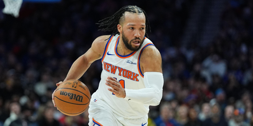 New York Knicks' Jalen Brunson (AP Photo/Matt Rourke)
