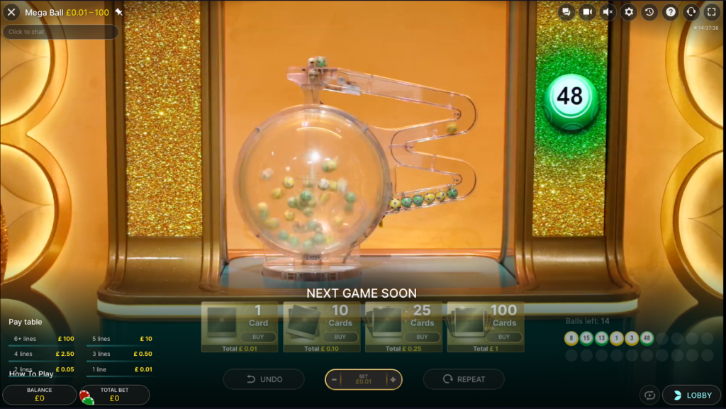 Mega Ball Casino Game