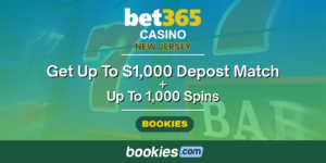 bet365 NJ Casino Bonus Code BOOKIES: Claim Up to $1,000 Bonus + 1,000 Spins (Apr. 7)