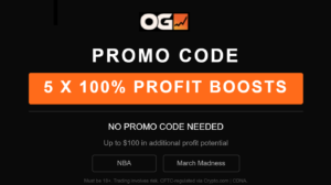 OG Promo Code: Get 5x 100% Profit Boosts for NBA & March Madness Predictions Mar. 18