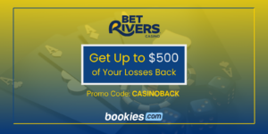 BetRivers Casino Bonus Code CASINOBACK: Get Up to $500 of Your Losses Back - April 2026