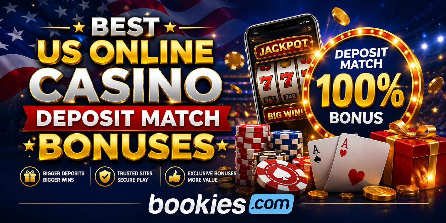 Best US Online Casino Deposit Match Bonuses (April 2026): 100% Match Bonus - Rated