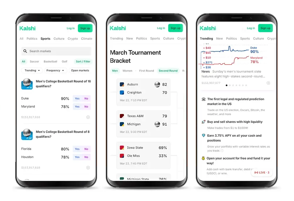 Kalshi Prediction Markets App Preview