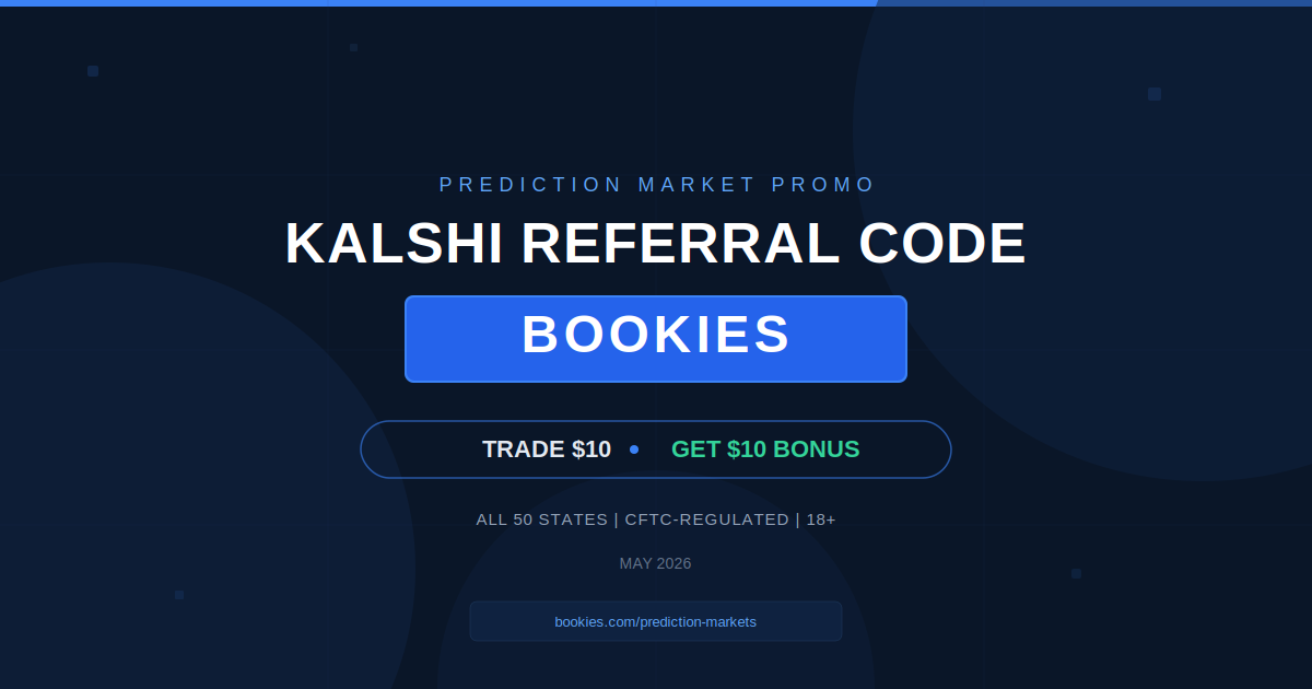 Kalshi Referral Code BOOKIES: Get $10 Bonus After Trade $10 (April 2026)