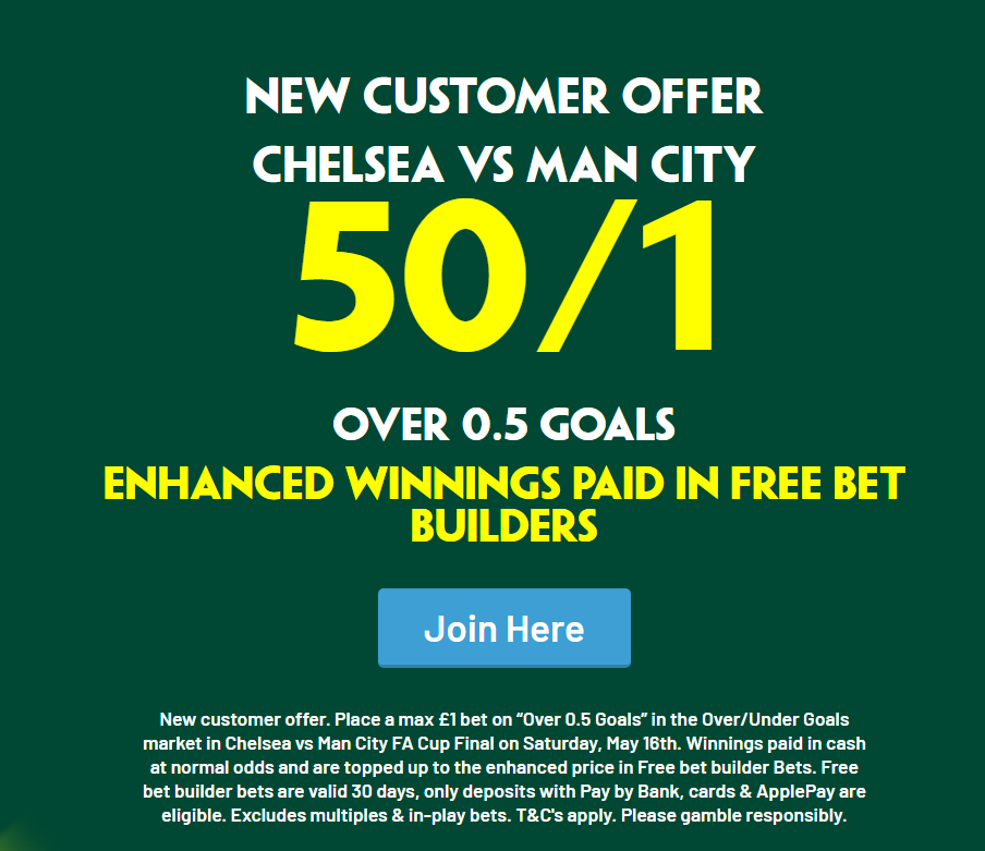 FA Cup Final Betting Offer