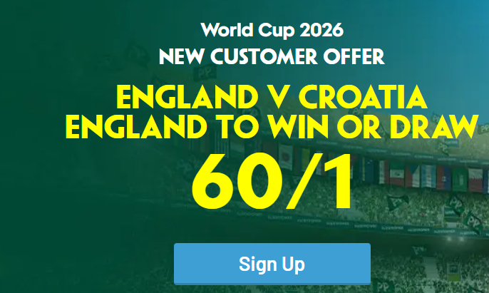 Paddy Power England Croatia Betting Offer