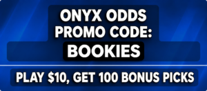 Onyx Promo Code BOOKIES: Spend $10, Get $100 in Free Picks