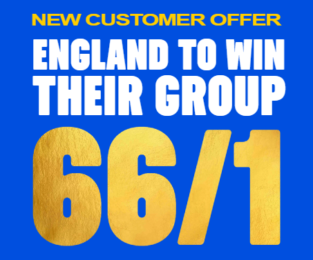 Coral Free Bets World Cup Betting Offer: Get 66/1 on England to Win Group L