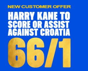 Coral World Cup Free Bet Offer: Get 66/1 on Harry Kane to Score or Assist vs Croatia