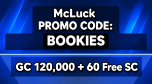 McLuck Free To Play Welcome Bonus; get 60 SC free! August 2026