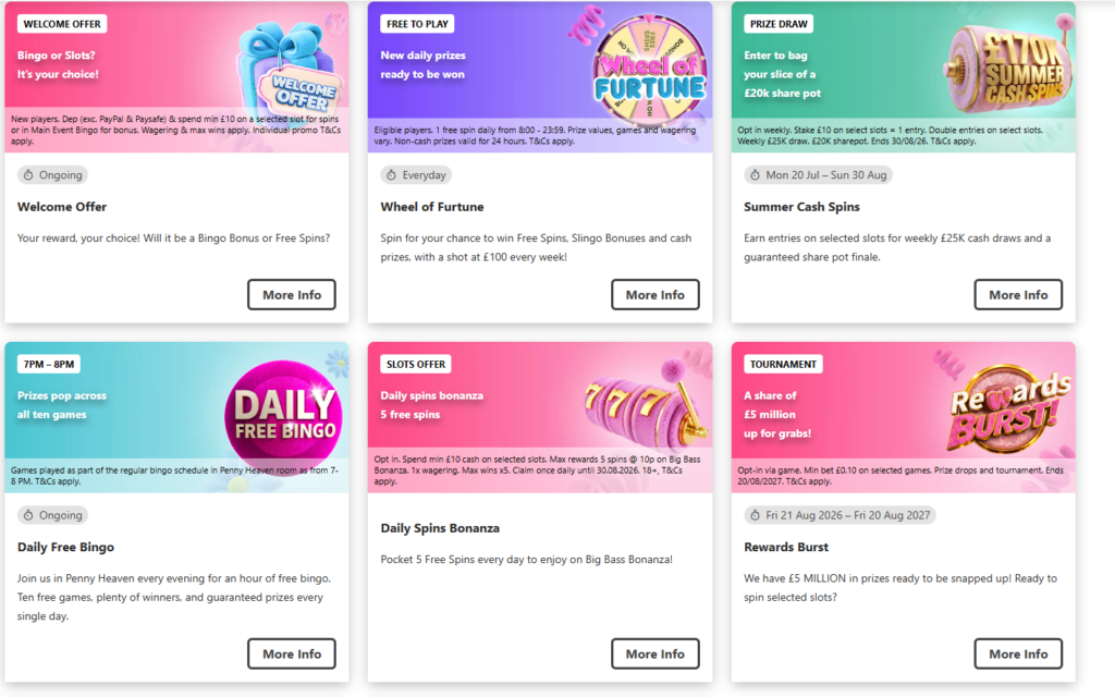 Kitty Bingo promotions