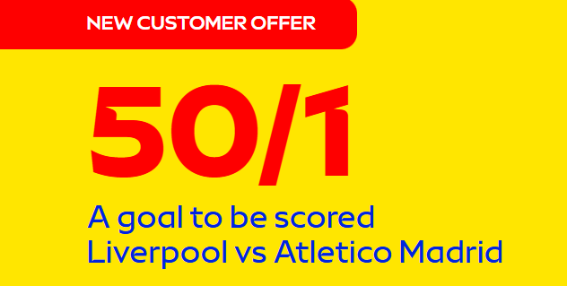 Sky Bet Free Bets: Get 50/1 on a Goal in Liverpool vs Atletico Madrid