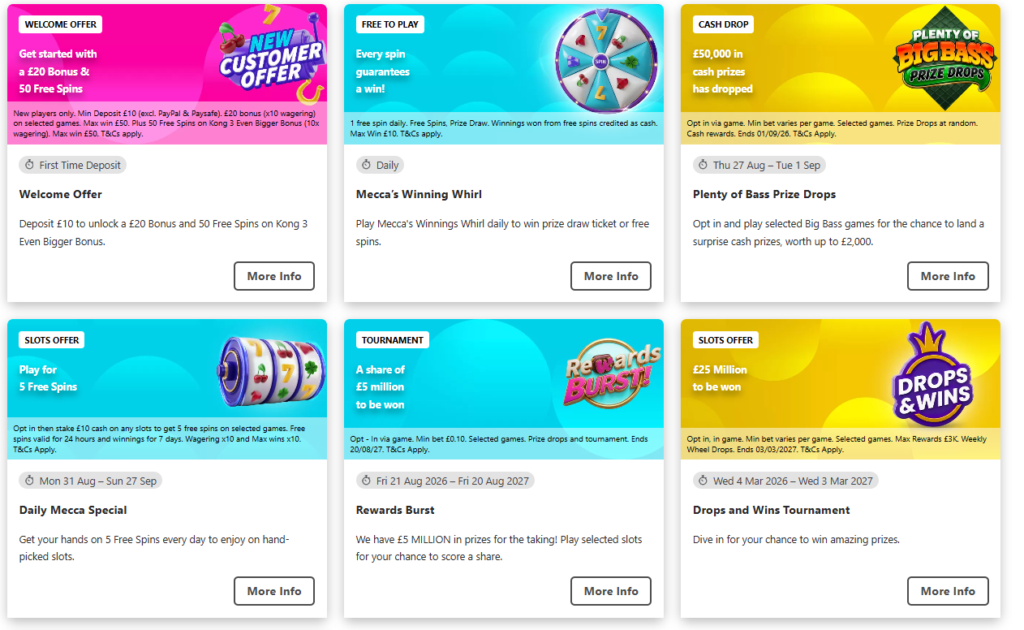 Mecca Casino Promos