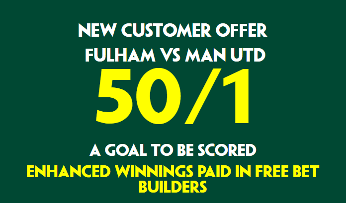 Paddy Power Fulham vs Man Utd offer