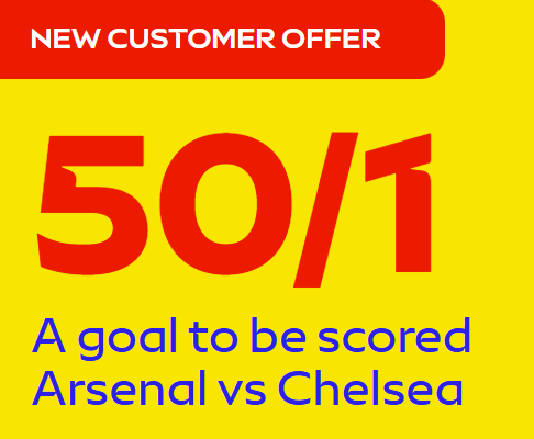 Sky Bet Free Bets: Get 50/1 on a Goal in Arsenal vs Chelsea