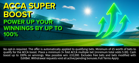 Monster Sports Acca Super Boost Offer